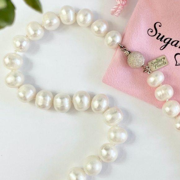 Chunky Freshwater Pearl Necklace/Hand Knotted - Picture 3 of 5